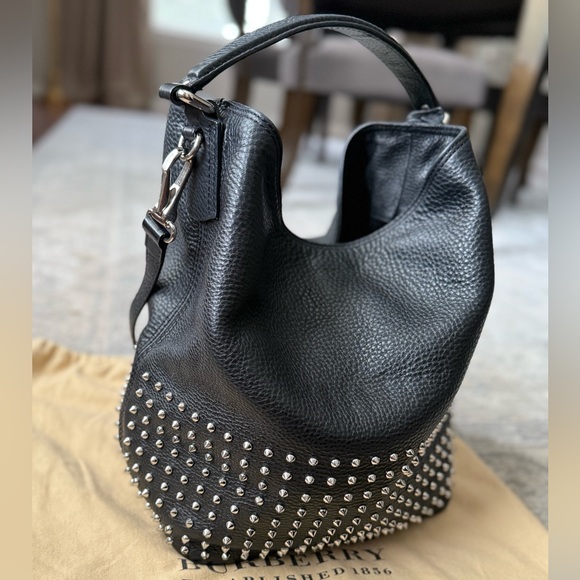 BURBERRY STUDSNEW MEDIUM SUSANNA HOBO BAG - Picture 2 of 14
